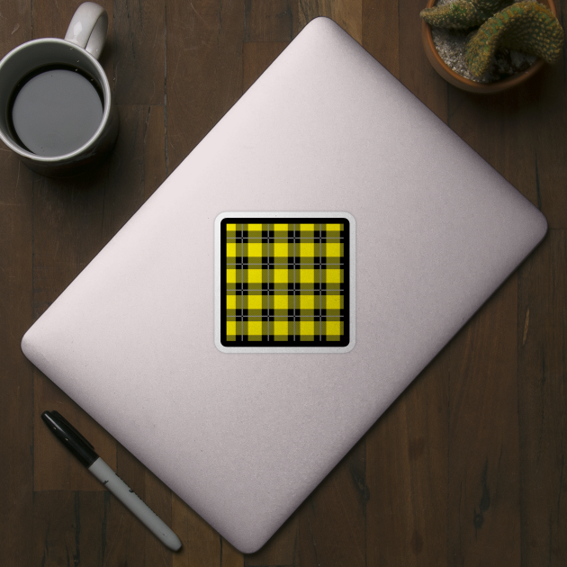 Yellow and Black Flannel-Plaid Pattern by Design_Lawrence